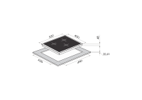 Индукционная варочная панель MAUNFELD MVI45.3HZ.3BT-BK