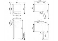 Холодильник Smeg FAB28LCR3