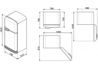 Холодильник Smeg FAB50LRD