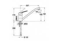 Смеситель Teka MTP 913 Anthracite 3/8"